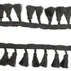 Chal de Ganchillo Tejido de Punto con Flecos Elásticos de 4,3 cm Ropa Cortina de Puerta Cortina Ropa de Cama Accesorios para Equipaje