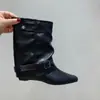 Botines cortos de ante caqui vintage para mujer, botines estilo francés, diseño de nicho de otoño, botines de tacón ancho estilo western, botas de montar
