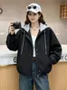 Estilo Novo Primavera 2026 Jaqueta Casual Falsa de Duas Peças Versátil Emagrecedora Versão Coreana Curta Moda Patchwork Top Tendência Roupas Femininas