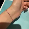 Pulsera de Mujer Xiaohongshu Rojo Rubí con Diamantes Completos y Circonita Rojo Sangre de Paloma, Alto Valor Estético, Joyería del Año de Nacimiento, Accesorio Atractor de Riqueza del Año de Nacimiento