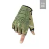 Luvas Táticas de Comércio Exterior Meio Dedo Roda Forças Especiais Outdoor Antiderrapante Luvas de Ciclismo Masculino Pesca Antiderrapante Atacado