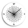 Reloj de Pared Acrílico Estilo Industrial Patrón Espiral Simple Movimiento de Cuarzo Visual Abstracto