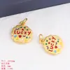 Colgante de aleación de zinc estilo chino de tortuga dorada, pez koi de oro antiguo, futuro como brocado, accesorios de la marca Lucky, hechos a mano con cuentas DIY