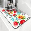 Almohadilla absorbente para escurrir lodo de diatomeas para cafeteras, encimeras, barras de cocina, posavasos aislantes antiescaldaduras, transfronterizos, para el hogar escandinavo