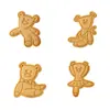 Sr. Engraçado Criativo. Molde de Biscoito Urso do Feijão Desenho Animado Biscoito de Manteiga Ursinho Ferramenta para Assar em Casa DIY