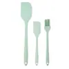 Raspador de silicone de três peças, raspador de uma peça, utensílios de cozinha para assar, raspador de creme para bolo, pincel de óleo de silicone