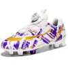 Zapatos de Fútbol Profesionales Largos con Tacos para Niñas, Estudiantes de Primaria, Entrenamiento de Competición, Tacos para Césped de Niñas, Antideslizantes