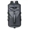 Bolsa de viaje para senderismo para hombre de gran capacidad con separación de húmedos y secos, compartimento para zapatos, bolsa cruzada, mochila, bolsa de mano casual