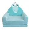 Comercio Exterior Dibujo Animado Cocodrilo Sofá Pequeño Infantil 2 en 1 Plegable Sillón Reclinable para Niños Pequeños Cojín de Felpa Perezoso Multifuncional