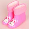 Zapatos de lluvia para niños zapatos de lluvia para bebé pueden elegir talla botas de lluvia de dibujos animados para niños cálido juego de algodón una generación de cabello