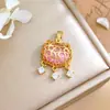 Colgante Nuevo Estilo Chino Cerradura Auspiciosa de Longevidad Accesorios para Joyería DIY Estilo Ins Simple Versátil Accesorios de Collar Suaves para Mujeres