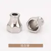 Redondo Cordón con Jareta Campana de Metal Hebilla Recta para Extremo de Cordón Aleación de Zinc Galvanizada Hebilla para Extremo de Cordón de Pantalón Accesorios de Confección Jin Da