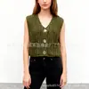Nuevo Chal de Punto Grueso de Cuello Redondo de un Solo Botón para Mujer, Color Café Casual Holgado, Cardigan, Otoño/Invierno 2026