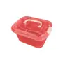 0.7 Caja Cuadrada Pequeña de Plástico Transparente Caja de Almacenamiento Cajas para Juguetes de Construcción Artículos Varios Caja Organizadora de Escritorio Caja para Empaquetar Bolitas para Lavar Ropa