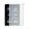 Bandeja de Gelo de Silicone Mais Vendida na Fábrica Molde de Cubo de Gelo com 6 Cavidades Bandeja de Gelo Quadrada Fácil de Desenformar Molde de Bandeja de Gelo para Whiskey
