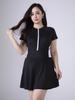 Traje de baño Tengchuang para mujeres de mediana edad, de una sola pieza, modelo nuevo 2025, talla grande, adelgazante, adecuado para mediana edad y ancianos, conservador, para baño en aguas termales