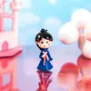 Paisaje en miniatura, caricatura creativa, figuritas lindas con forma de bolita, accesorios decorativos, adornos de escritorio y para coche