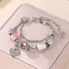 Pulseira Pando Kt Cat Estilo Japonês Dongdaemun Joias Frescas DIY Destacável Amizade Casal Presente Pulseira