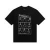 Serie de camisetas casuales de algodón puro de manga corta, unisex, de marca moderna, con tres etiquetas completas, patrón digital transfronterizo Margiela, cuello redondo