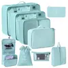 Conjunto de Sacos de Armazenamento para Viagem Transfronteiriça Roupas Roupa Íntima Calças Saco de Embalagem Separado Saco de Armazenamento Roupas Sapatos Bagagem Bolsa de Viagem