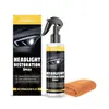 Kit Cuidado Faros Homonth Mantenimiento Diario Faros Coche Brillo Negro Antipolvo Líquido Pulido Spray Restauración