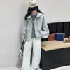 Chaqueta de Otoño para Niñas 2026 Nuevo Modelo Chaqueta de Béisbol con Capucha para Niños, Cortavientos con Capucha para Primavera y Otoño para Niños Mayores, Venta al por Mayor