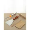 Ferramentas para crepe rastelo de bambu empurrador de chapa libélula de bambu para crepe raspador de crepe pincel de frutas para crepe espalhar ovo panqueca