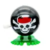 Novidade Divertido Mola de corda Mola de corda Bola que pula Basquete Futebol Bola de olho grande Truque Halloween Presente Brinquedo