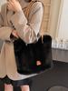 Comercio Exterior Viajero Gran Capacidad Bolsa de Felpa para Mujer 2024 Nueva Otoño e Invierno Bolsa de Hombro Peluda Moda Bolso Tote