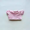 Ropa para Bebé 13cm Mano Perro 17 Labubu Shirley Rose West Highland Muñeco de Algodón Disfraz Camiseta de Rayas Suéter