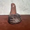 Cangrejo tallado en madera de ébano, adorno de mano, Juguete octagonal de madera de palisandro para hombres, Juguete de madera portátil para manipular
