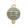 Fivela de colar de pérolas conjunto completo pedra natural turquesa fivela magnética pulseira colar fecho de colar fivela de conexão acessórios diy