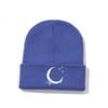 Gorro de punto con bordado de luna y estrella de Amazon, de AliExpress, para otoño e invierno, de lana, para montar al aire libre.