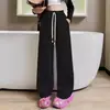 Pantalones de pierna ancha para niñas Primavera y Otoño 2024 Nuevos Pantalones Casuales Sueltos para Niños Moda Deportiva Suelta para Niñas de Otoño