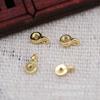 Yiwu Cobre Chapado en Oro Conservante de Color DIY Soporte de Cuentas Base Diamante Arete Collar Colgante de un Agujero B1682
