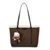 Bolsa Retrô de Axila Feminina Grande Capacidade 2025 Nova Outono e Inverno Versátil Bolsa de Ombro Textura Trabalho Commuter Bolsa Tote