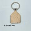 Llavero de Madera de Haya DIY Colgante de Madera Colgante de Llave de Madera Artesanías de Madera Grabado Láser