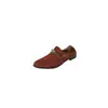 Sapatos baixos elegantes estilo britânico com fecho 2024 primavera e verão novos mocassins retrô de couro bovino bico redondo para mulheres
