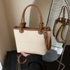 Bolso Bandolera Versátil para Mujer 2026 Nuevo Estilo Coreano Bolso Tote Pequeño Bloqueo de Color Bolso Cubo Casual