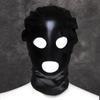 Sm Produtos Sexuais para Adultos Couro Patente Preto e Vermelho Headgear Abre-olhos para Homens e Mulheres Canto Sexual Props de Jogo