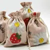 Fornecimento Direto da Fábrica Saco Repelente de Mosquitos Saquinho de Algodão Saco Vazio Saco para Embalagem de Presente de Joias Bolso com Aba e Cordão Saco de Pano para Calças Atacado