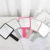 Espejo de Maquillaje Portátil, Espejo de Belleza Pequeño, Logo Personalizable, Espejo con Mango, Regalo Promocional, Venta al por Mayor para Estudiantes, Personalización Transfronteriza