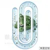 Marcador de clip para papel acrílico transparente creativo transfronterizo, carpeta para cuaderno DIY, tarjetero, suministros escolares y para el hogar