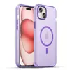 Funda de Teléfono Translúcida Mate de Comercio Exterior Adecuada para Apple 17 Pro Max Moderna 16 Agujero Grande 13 Magnética 12 Anti-Caídas 11
