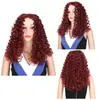 Comércio Exterior Moda Europeia e Americana Peruca Mais Vendida Peruca de Cabelo Longo Cacheado para Mulheres Africanas Headset