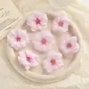 Flores artificiales, flor de cerezo, flor de durazno, accesorio para el cabello de flor de tela de seda, pasador, flor para la cabeza Hanfu, pasador de estilo antiguo para DIY, accesorio de flor artificial