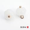 Pies de cobre de vidrio cárdigan cheongsam para mujer joyería costura a mano hebilla de color forma de flor abrigo abrigo camisa camisa botón de camisa