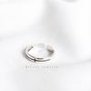 Anillo de Plata Esterlina S925 Anillo de Cruz Vintage Envejecido Chic Corea del Sur Dongdaemun Distintivo Moda Femenina Anillo de Cola Joyería