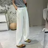 ¡Pantalones sin preocupaciones! Pantalones de Lino Rectos de Corte Relajado, Versátiles de Pierna Ancha para Mujer, Frescos de Verano, Ultra Delgados, Caídos, Sueltos, Casuales.