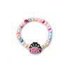 Pulsera acrílica de colores con dibujos de animales para niños, con cuentas de princesa, ideal para estudiantes y niñas.